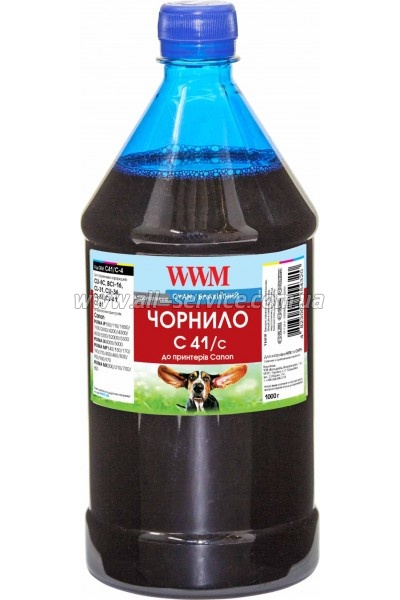Чернила WWM для Canon CL-41C /CL-51C /CLI-8C 1000г Cyan Водорастворимые (C41/C-4) Чернила WWM для Canon CL-41C /CL-51C /CLI-8C 1000г Cyan Водорастворимые (C41/C-4)