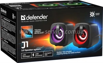   Defender J1 LED USB Black (65961)