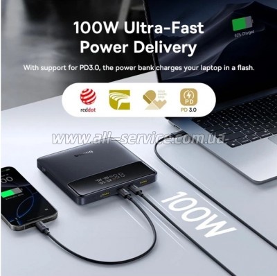������� ������������� Baseus Blade H1 Lite 20000mAh 100W PD QC Black (P10021604123-00)