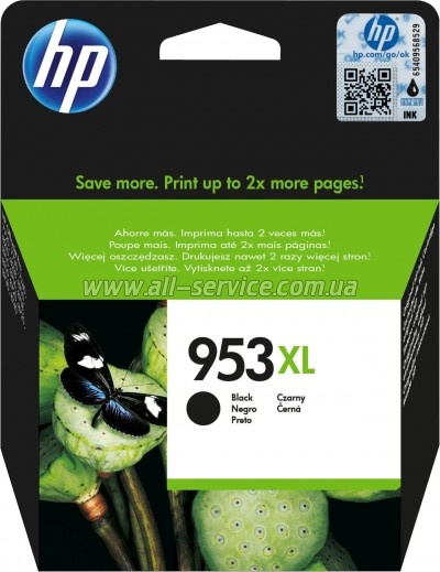  HP 953XL Officejet Pro 8210/ 8710/ 8720/ 8725/ 8730 Black (L0S70AE)