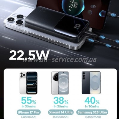 ������� ������������� JOYROOM 10000mAh PD 22,5W Black (JR-QP191)