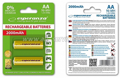  ESPERANZA Ni-MH AA 2000 mAh (EZA103Y)