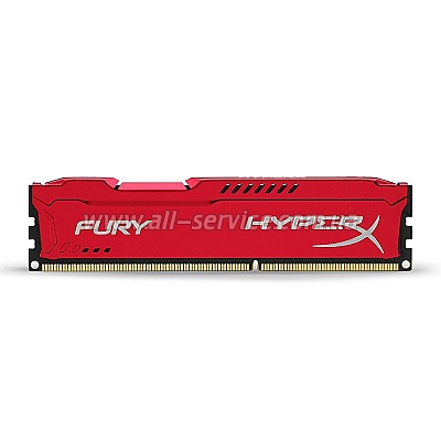  4Gb KINGSTON HyperX OC DDR3, 1600Mhz CL10 Fury Red Retail (HX316C10FR/4)
