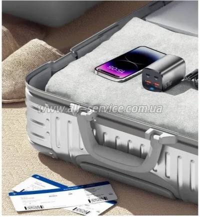 �������� ������� Essager 2xUSB-C + 2xUSB 67W GaN (ECT2AC-JYB0G-Z)