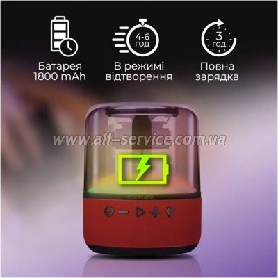   Promate Glitz-L Red (glitz-l.red)