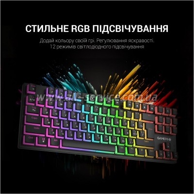  GamePro MK80R Red Switch RGB USB Black (MK80R)
