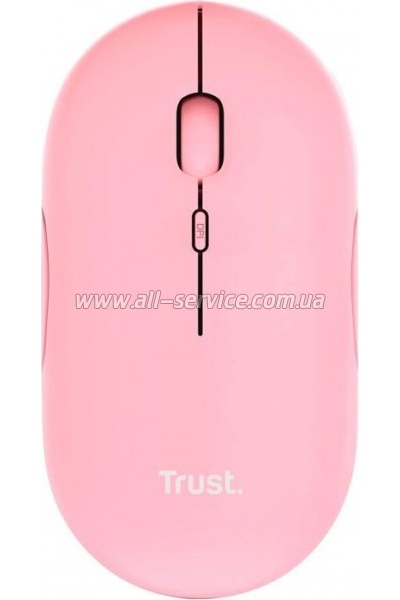  Trust Puck Wireless/Bluetooth Silent Pink (24125)