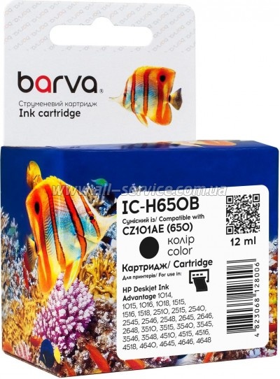  Barva HP 650  CZ101AE black (IC-H650B)
