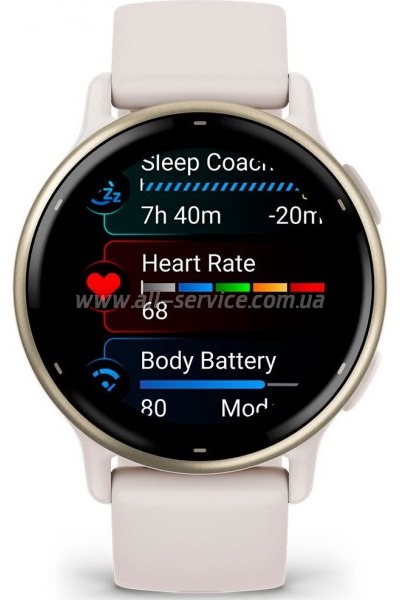 - Garmin vivoactive 5, Ivory/Cream Gold, GPS (010-02862-11)