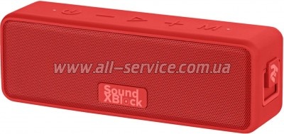   2E SoundXBlock TWS MP3 Wireless Waterproof Red (2E-BSSXBWRD)