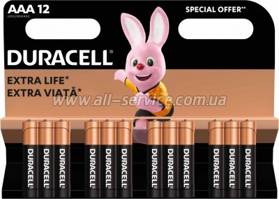 ��������� Duracell AAA MN2400 LR03 12��. (5000394109254 / 81545432)