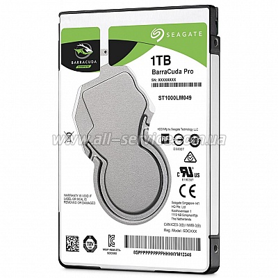  1TB SEAGATE Barracuda Pro SATA 3.0 128 MB 7200 rpm (ST1000LM049)