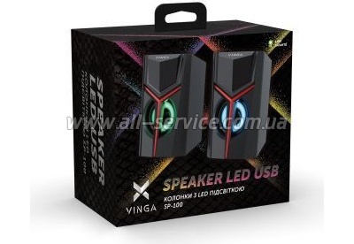   Vinga SP-100 LED USB Black