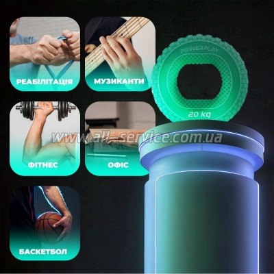  PowerPlay PP-4333 Hand Grip Medium 20   (PP_4333_Green_20kg)