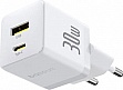 �������� ������� Baseus 1xUSB-C 30W + 1xUSB white (P1011160A213-00)
