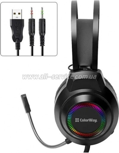 �������� ColorWay BlazeCore RGB Black (CW-HPG03BK)