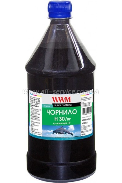 Чернила WWM HP №21 /121 /122 1000г Black Пигментные (H30/BP-4) Чернила WWM HP №21 /121 /122 1000г Black Пигментные (H30/BP-4)