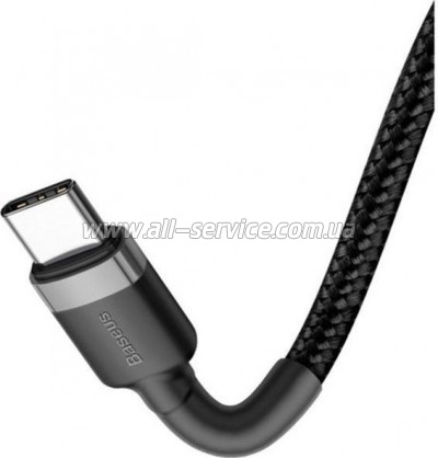 ���� ������ USB-C to USB-C 2.0m USB 3.1 3A grey-black Baseus (CATKLF-HG1)