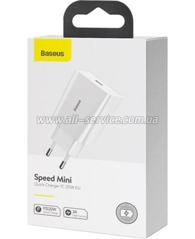 �������� ������� Baseus Speed Mini White (CCFS-SN02)