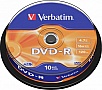  Verbatim DVD-R 4.7 GB/120 min 16x Cake Box 10 (43523)