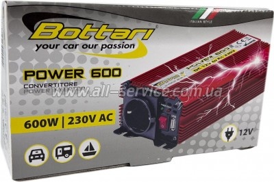   Bottari DC 12V - AC 230V 600W "POWER-600" (30200-IS)