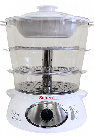 Пароварка Saturn ST-EC0100 white Пароварка Saturn ST-EC0100 white