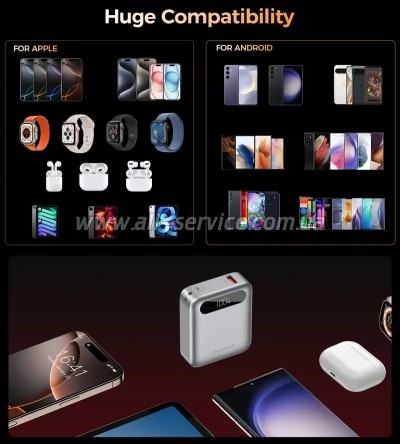 ������� ������������� Choetech 10000mAh 22.5W PD silver (B860-CCSL)
