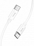 ���� ������ USB-C to USB-C 1.0m Magic silicone PD 60W X87 white HOCO (6931474783264)