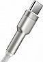 ���� ������ USB 3.1 AM to USB-C 2.0m 6.0A 66W Cafule Series Metal White Baseus (CAKF000202)