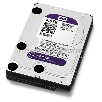 ��������� 4TB WD 3.5 SATA 3.0 IntelliPower 64Mb Cache Purple (WD40PURX)