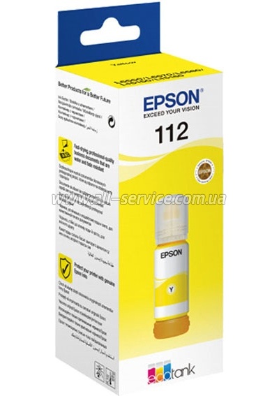 ��������� Epson 112 EcoTank L6550/ L15150 Pigment Yellow (C13T06C44A)