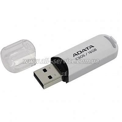  ADATA 16Gb C906 White USB 2.0 (AC906-16G-RWH)
