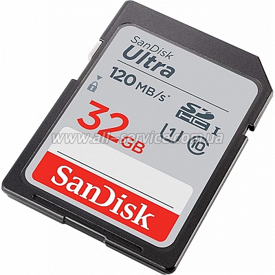   SanDisk 32GB SDHC C10 UHS-I R120MB/s Ultra (SDSDUN4-032G-GN6IN)