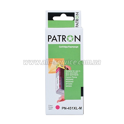  Patron Canon CLI-451XL/ 6474B001 Magenta (CI-CAN-CLI-451-M-PN)