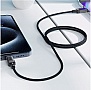 ���� ������ USB-C to USB-C 1.2m 60W stainless steel C12-03 Black Acefast (6974316283317)