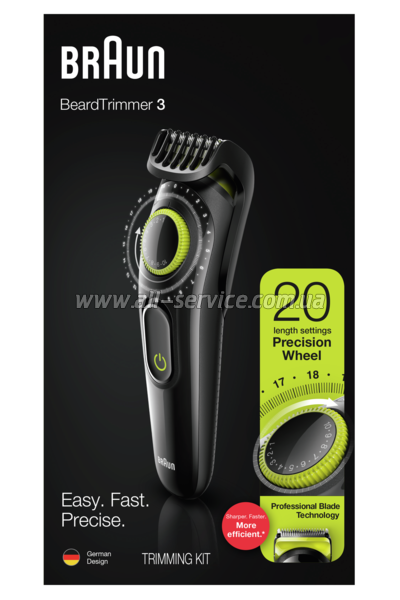    Braun BeardTrimmer BT3221