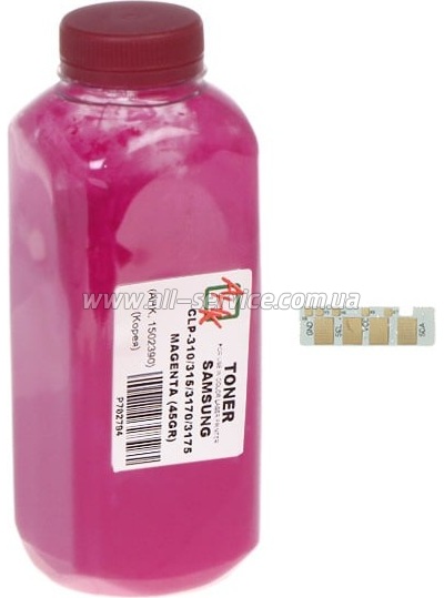 Тонер + чип АНК Samsung CLP-320 бутль 45г Magenta (1500232) Тонер + чип АНК Samsung CLP-320 бутль 45г Magenta (1500232)