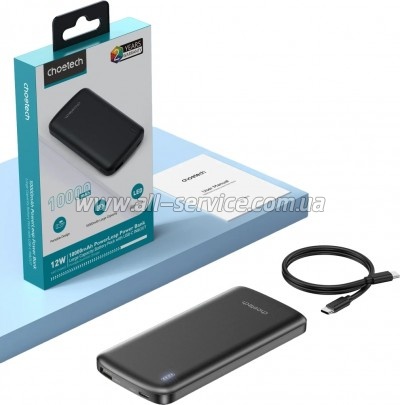 ������� ������������� Choetech 10000mAh PD 12W Black (B850-ACBK)