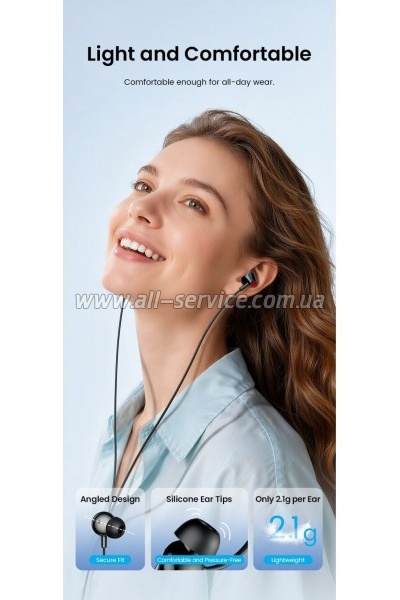 �������� Vention Echo Lite USB-C In-Ear Wired Black (GBBBAV)