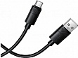 ���� ������ USB 2.0 AM to USB-C 1.0m silicone BX123 Leya black BOROFONE (6941991124211)