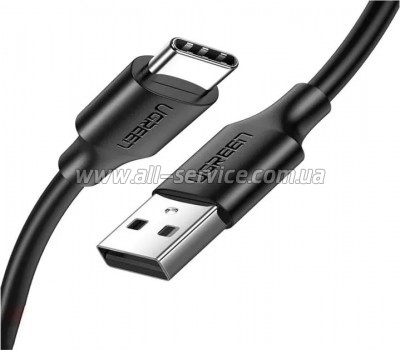 ���� ������ USB 2.0 AM to USB-C 0.25m 3A US287 black Ugreen (60114)