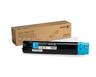 Тонер картридж Xerox PH6700 Cyan Max (106R01523) Тонер картридж Xerox PH6700 Cyan Max (106R01523)