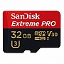   SANDISK microSDHC 32GB Extreme Pro A1 C10 V30 U3 100MB/s (SDSQXCG-032G-GN6MA)