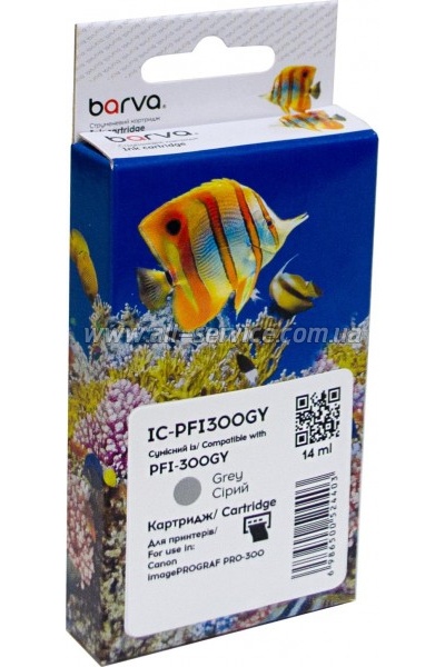 �������� Barva Canon PFI-300GY/ 4200C001 gray (IC-PFI300GY)
