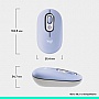  Logitech POP Mouse With Emoji Bluetooth Lilac (910-007414)