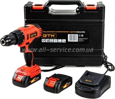  GTM DSI18/60BL  , 18V, 60, 2x2Ah (DSI18/60BL)