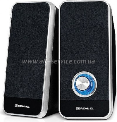 Акустическая система REAL-EL S-80, USB, black Акустическая система REAL-EL S-80, USB, black