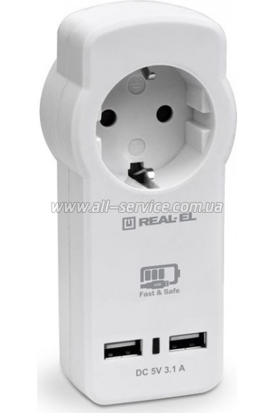   REAL-EL 2*USB 15W (CS-30)