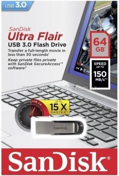  64GB SanDisk Flair (SDCZ73-064G-G46)