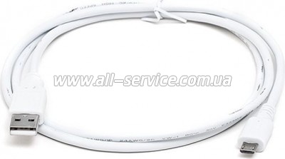 ���� ������ USB 2.0 AM to Micro 5P 0.6m Pro white REAL-EL (EL123500022)